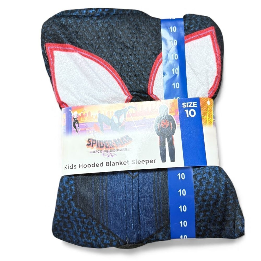 Marvel Comics Kids Spider Man Hooded Blanket Pajamas